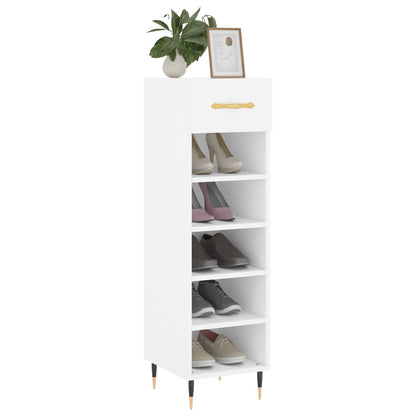 Schuhschrank Weiß 30x35x105 cm Holzwerkstoff