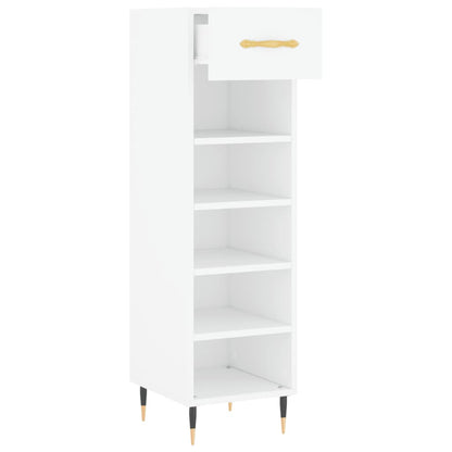 Schuhschrank Weiß 30x35x105 cm Holzwerkstoff