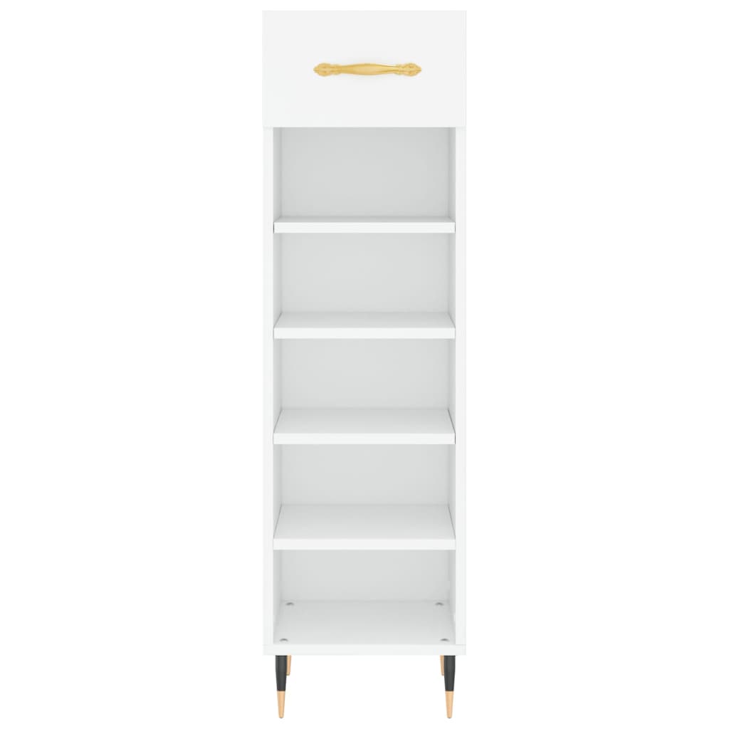 Schuhschrank Weiß 30x35x105 cm Holzwerkstoff