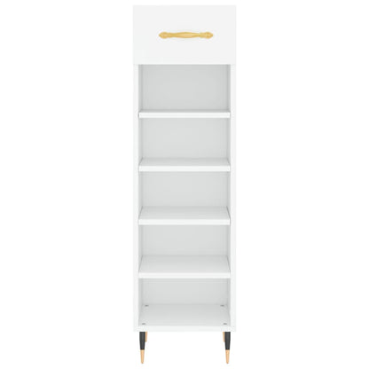 Schuhschrank Weiß 30x35x105 cm Holzwerkstoff