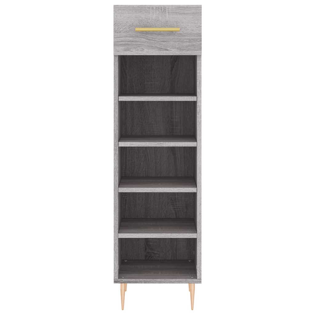 Schuhschrank Grau Sonoma 30x35x105 cm Holzwerkstoff