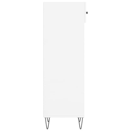 Schuhschrank Hochglanz-Weiß 30x35x105 cm Holzwerkstoff