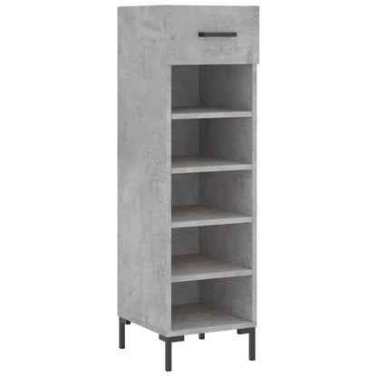 Schuhschrank Betongrau 30x35x105 cm Holzwerkstoff
