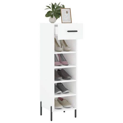 Schuhschrank Weiß 30x35x105 cm Holzwerkstoff