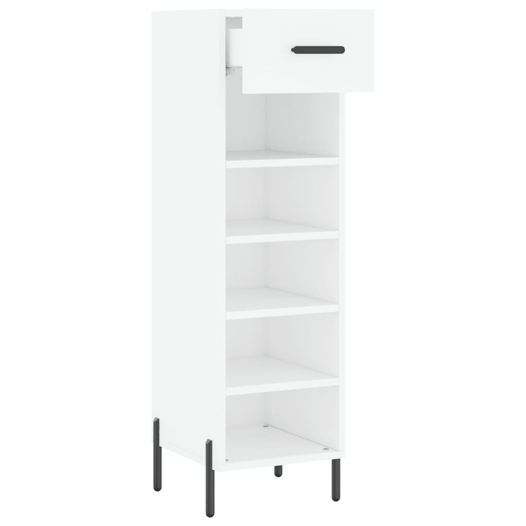 Schuhschrank Weiß 30x35x105 cm Holzwerkstoff