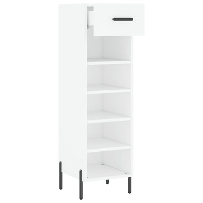 Schuhschrank Weiß 30x35x105 cm Holzwerkstoff