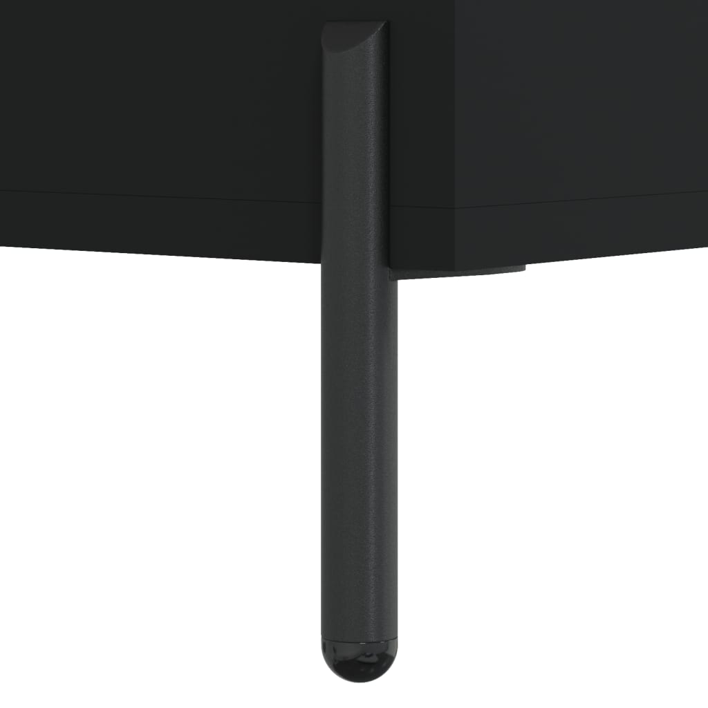 Schuhschrank Schwarz 30x35x105 cm Holzwerkstoff
