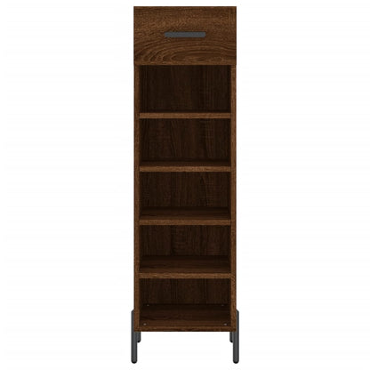 Schuhschrank Braun Eichen-Optik 30x35x105 cm Holzwerkstoff