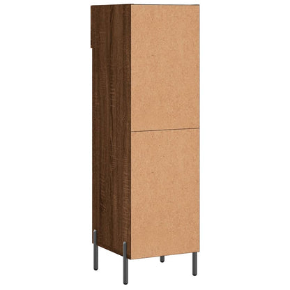 Schuhschrank Braun Eichen-Optik 30x35x105 cm Holzwerkstoff