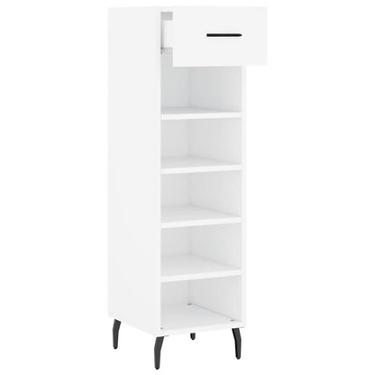 Schuhschrank Weiß 30x35x105 cm Holzwerkstoff