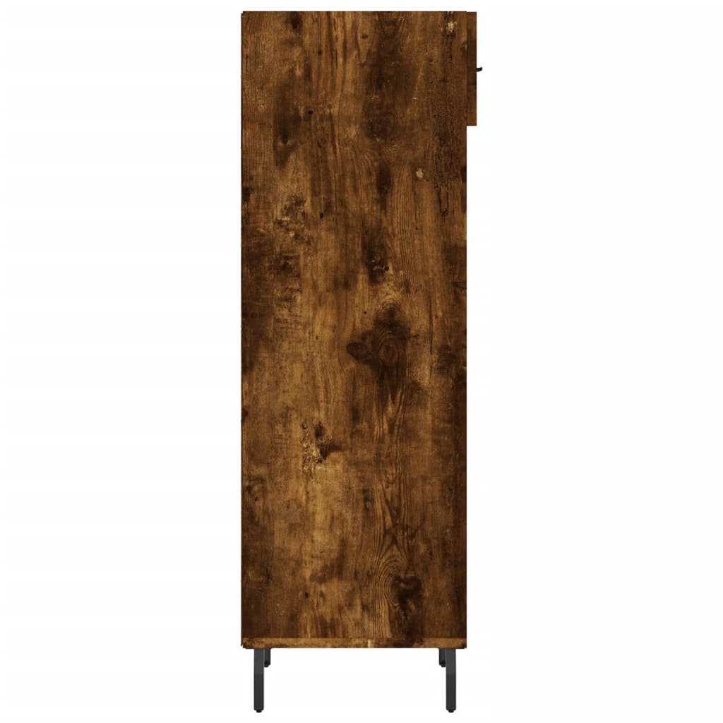 Schuhschrank Räuchereiche 30x35x105 cm Holzwerkstoff