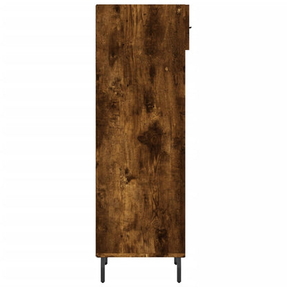 Schuhschrank Räuchereiche 30x35x105 cm Holzwerkstoff
