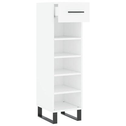 Schuhschrank Weiß 30x35x105 cm Holzwerkstoff