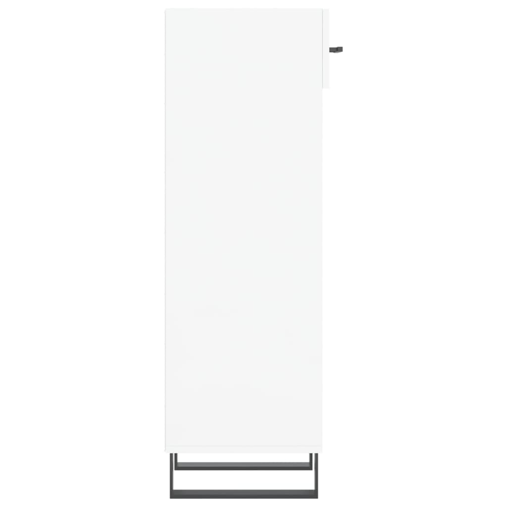 Schuhschrank Hochglanz-Weiß 30x35x105 cm Holzwerkstoff