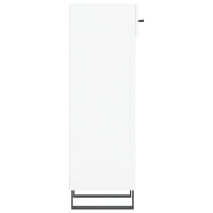 Schuhschrank Hochglanz-Weiß 30x35x105 cm Holzwerkstoff