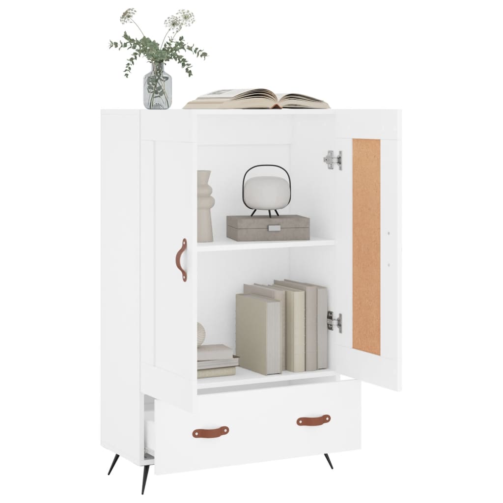 Highboard Weiß 69,5x31x115 cm Holzwerkstoff