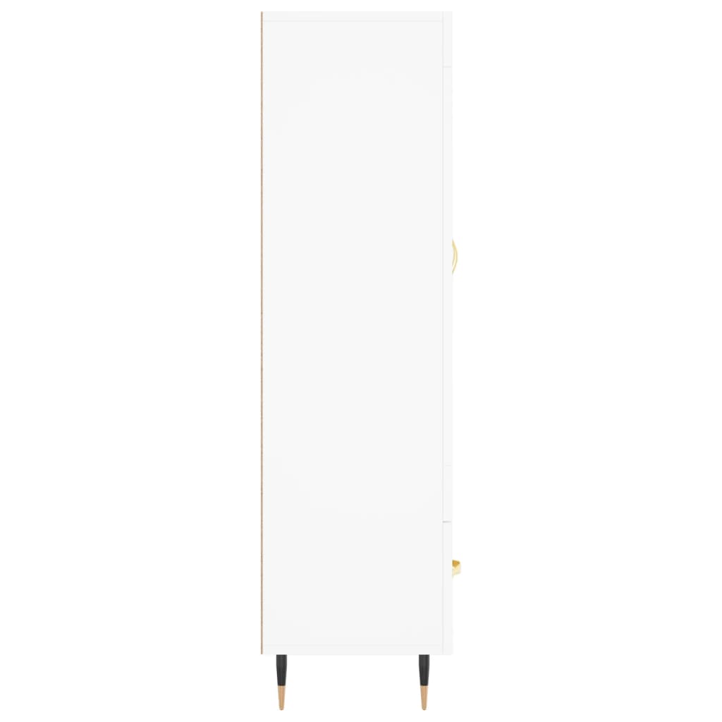 Highboard Weiß 69,5x31x115 cm Holzwerkstoff