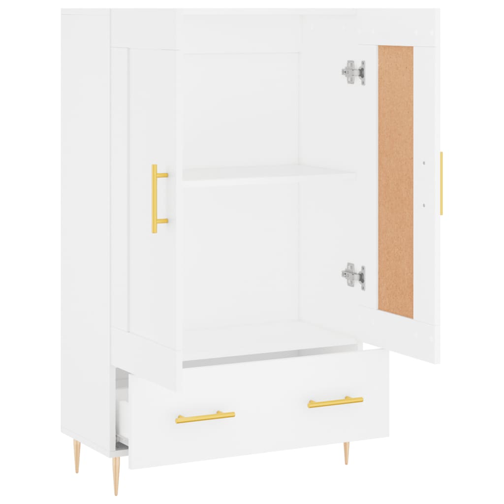 Highboard Weiß 69,5x31x115 cm Holzwerkstoff