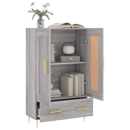 Highboard Grau Sonoma 69,5x31x115 cm Holzwerkstoff