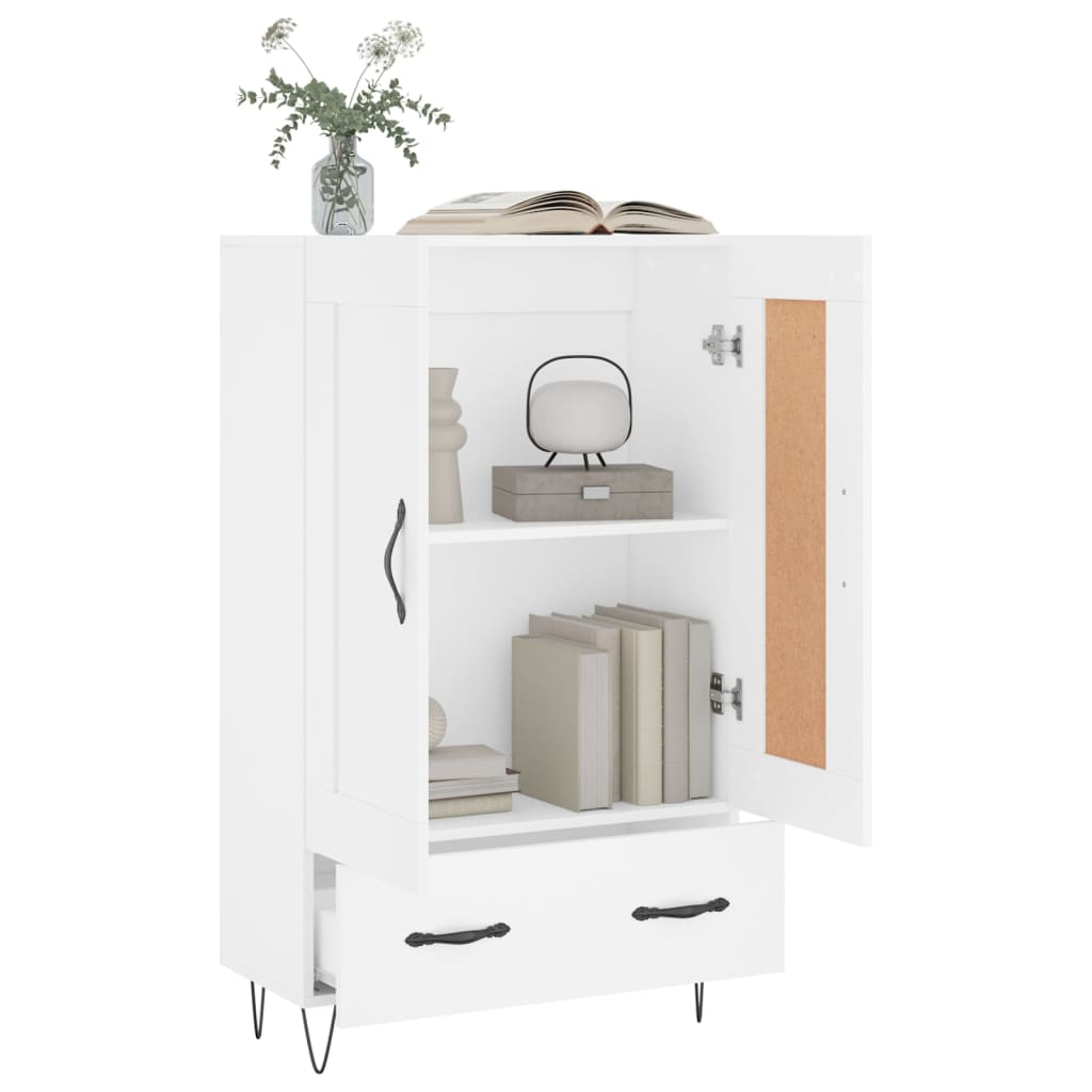 Highboard Weiß 69,5x31x115 cm Holzwerkstoff