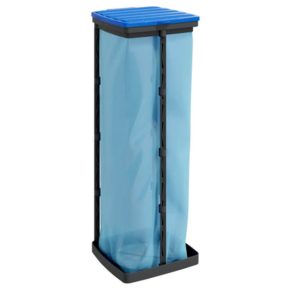 Müllsackständer 2 Stk. Schwarz und Blau 120 L PP