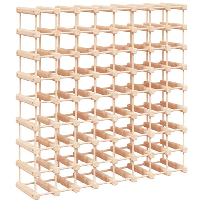 Weinregal für 72 Flaschen 90,5x23x90,5 cm Massivholz Kiefer