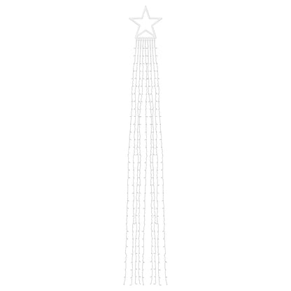 Weihnachtsbaum-Beleuchtung 320 LEDs Kaltweiß 375 cm