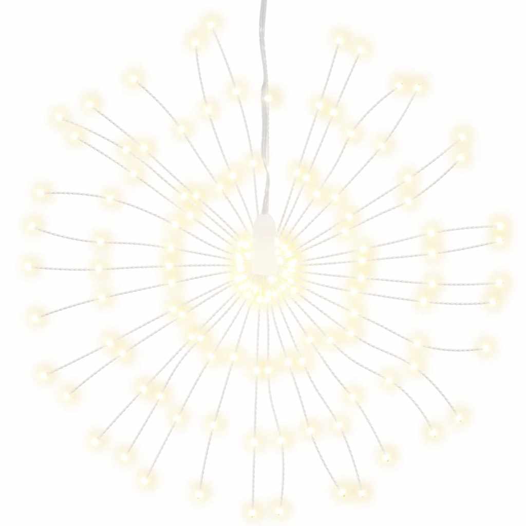 Weihnachtsbeleuchtungen Feuerwerk 4 Stk. 140 LEDs Warmweiß 17cm