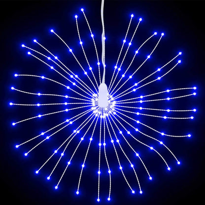Weihnachtsbeleuchtungen Feuerwerk 4 Stk. 140 LEDs Blau 17cm