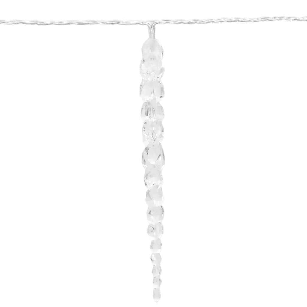 Weihnachts-Eiszapfen-Licht 100 LEDs Warmweiß 10 m Acryl PVC