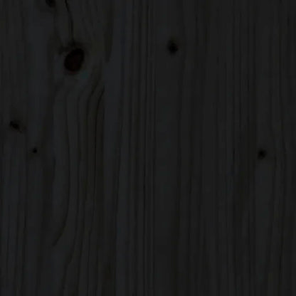 Outdoor-Küchenschränke 2 Stk. Schwarz Massivholz Kiefer