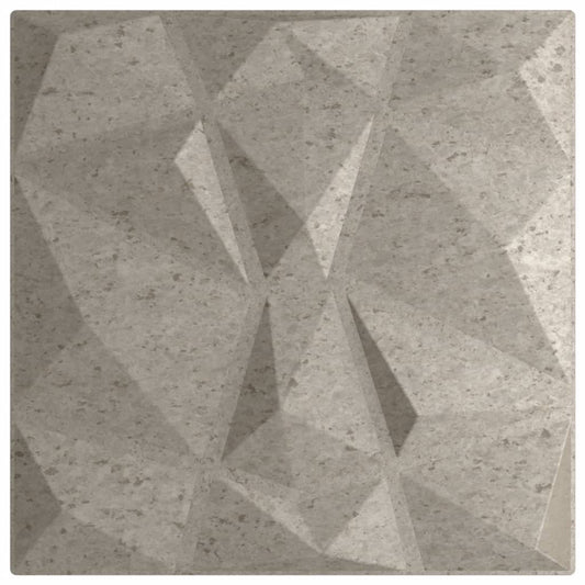 Vægpaneler 48 stk. Betongrå 50x50 cm XPS 12 m² Diamant