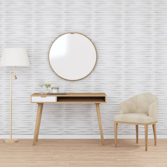 Vægpaneler 48 stk. Hvid 50x50 cm XPS 12 m² Sten