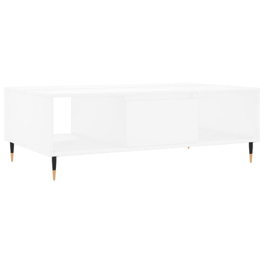 Sofabord Hvid 104x60x35 cm Træ Materiale