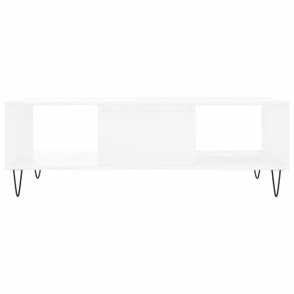 Sofabord Hvid 104x60x35 cm Træ Materiale