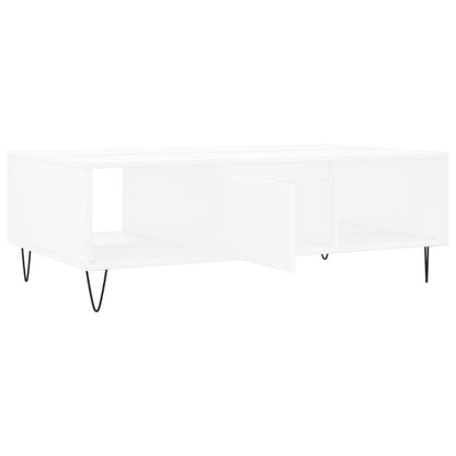 Sofabord Hvid 104x60x35 cm Træ Materiale