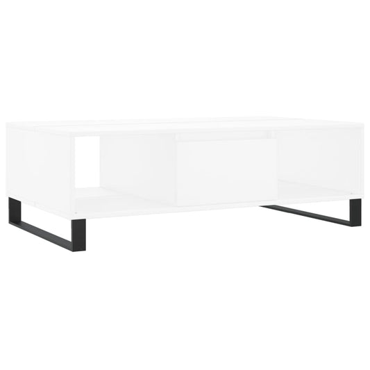 Sofabord Hvid 104x60x35 cm Træ Materiale