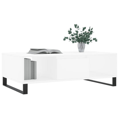 Sofabord Hvid 104x60x35 cm Træ Materiale
