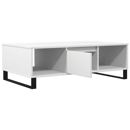 Sofabord Hvid 104x60x35 cm Træ Materiale