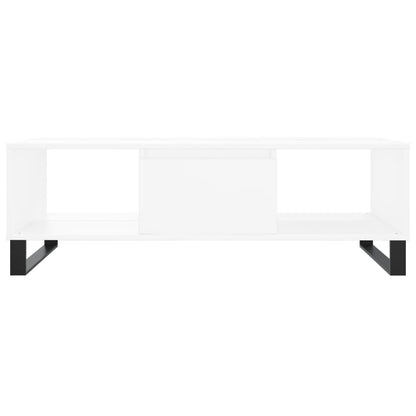 Sofabord Hvid 104x60x35 cm Træ Materiale