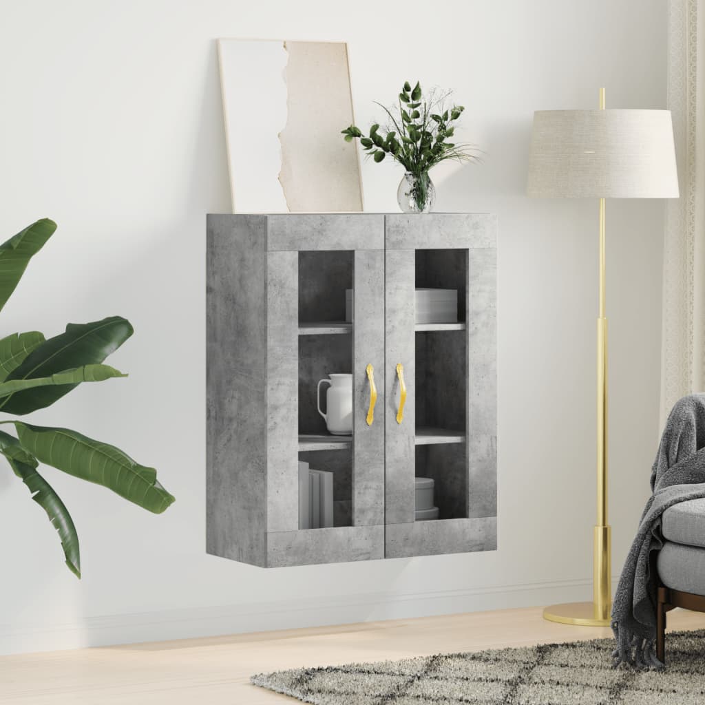 Overskab Beton Grå 69,5x34x90 cm