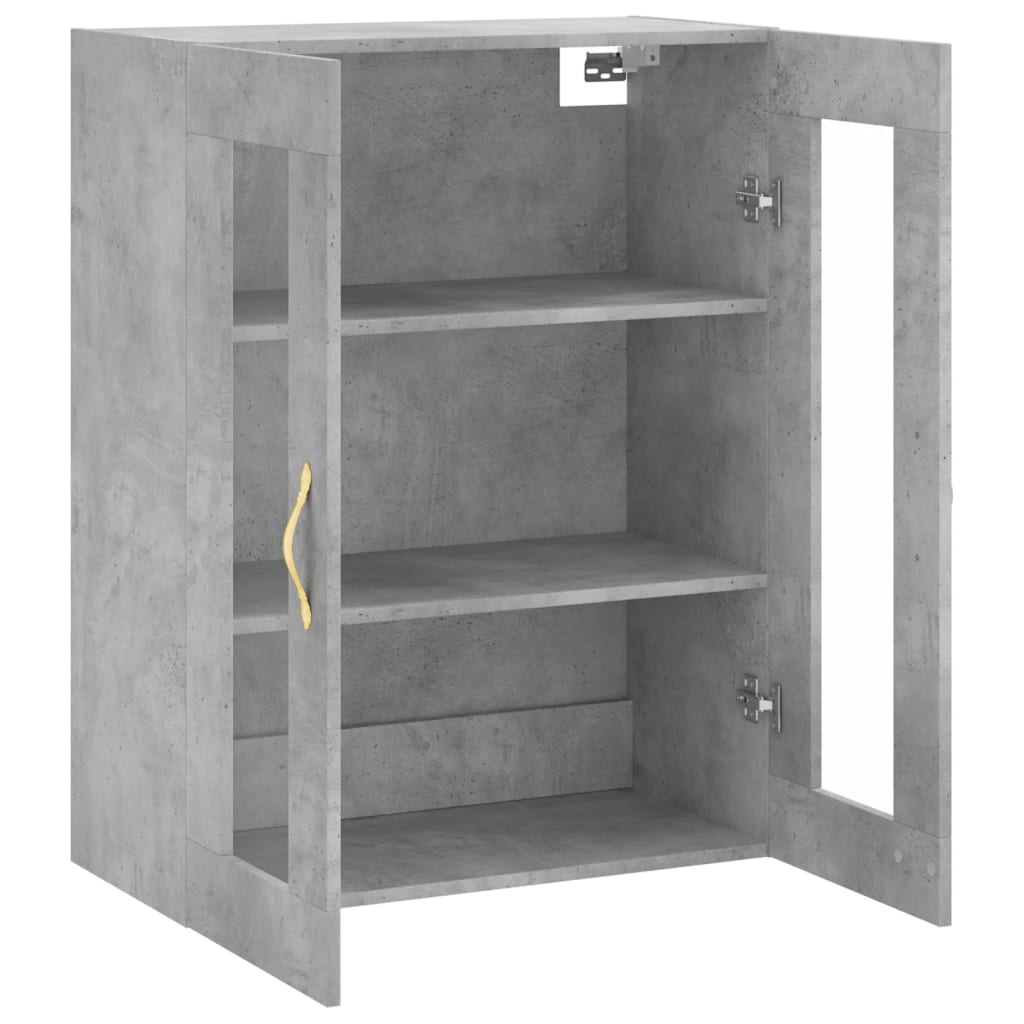 Overskab Beton Grå 69,5x34x90 cm