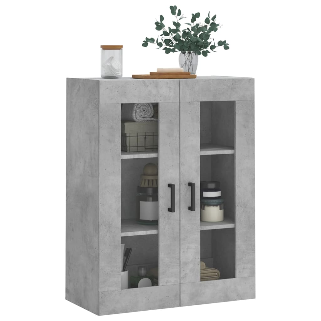 Overskab Beton Grå 69,5x34x90 cm