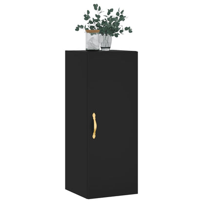 Wandschrank Schwarz 34,5x34x90 cm