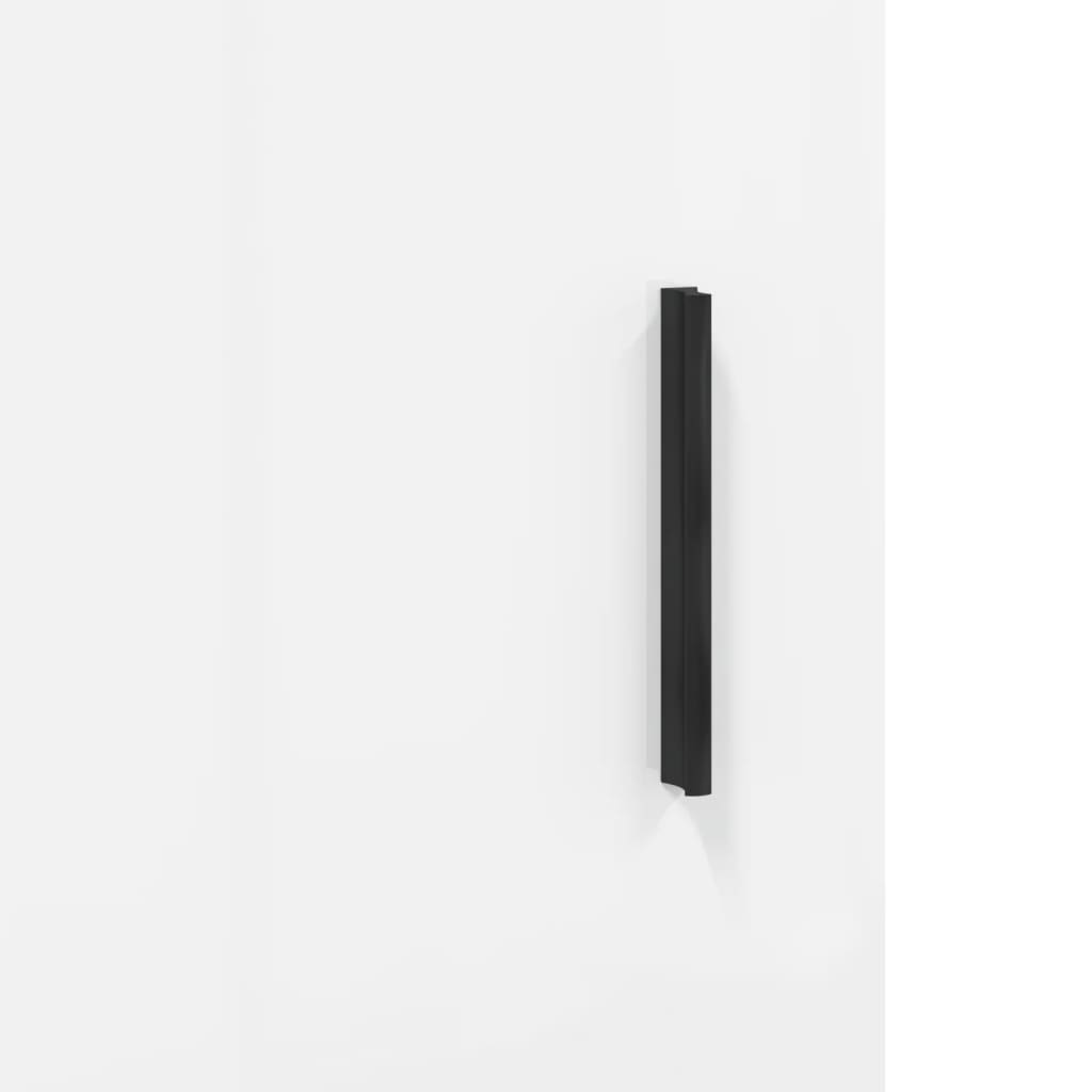 Wandschrank Hochglanz-Weiß 34,5x34x90 cm