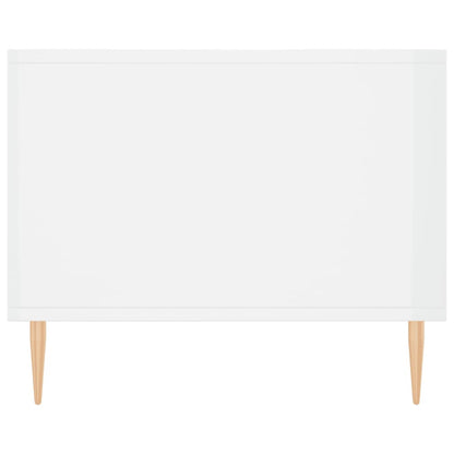 Couchtisch Hochglanz-Weiß 90x50x40 cm Holzwerkstoff