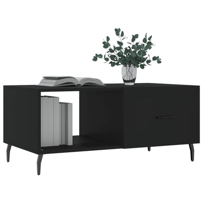 Sofabord Sort 90x50x40 cm Træ Materiale