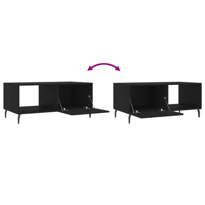 Sofabord Sort 90x50x40 cm Træ Materiale