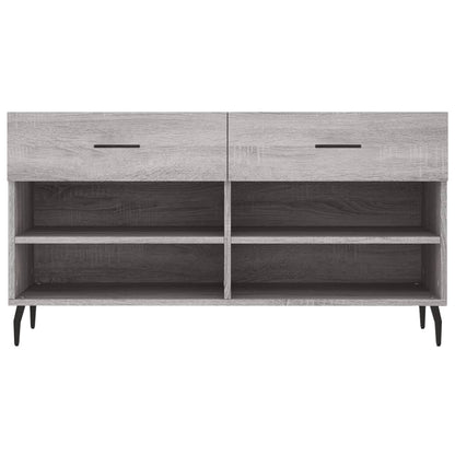 Schuhbank Grau Sonoma 102x35x55 cm Holzwerkstoff