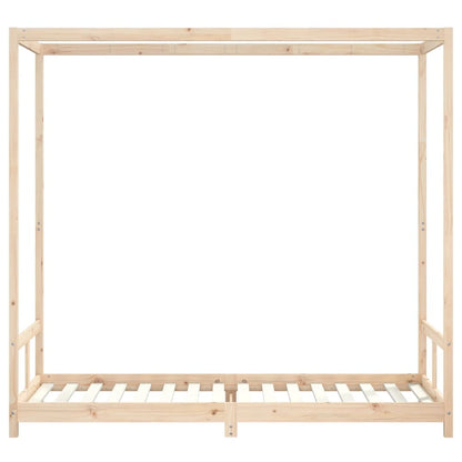 Kinderbett 80x200 cm Massivholz Kiefer